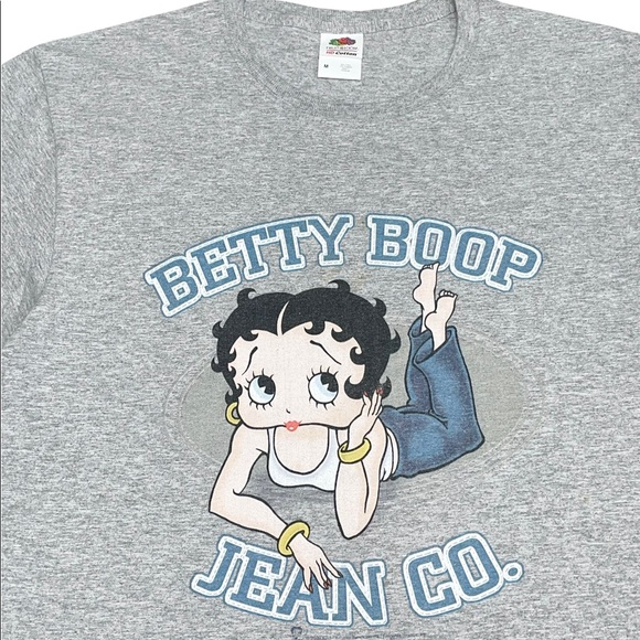 Vintage BETTY BOOP T-Shirt 2009 BOOP JEANS CO Parody Tee sz Men’s MEDIUM - Picture 7 of 7